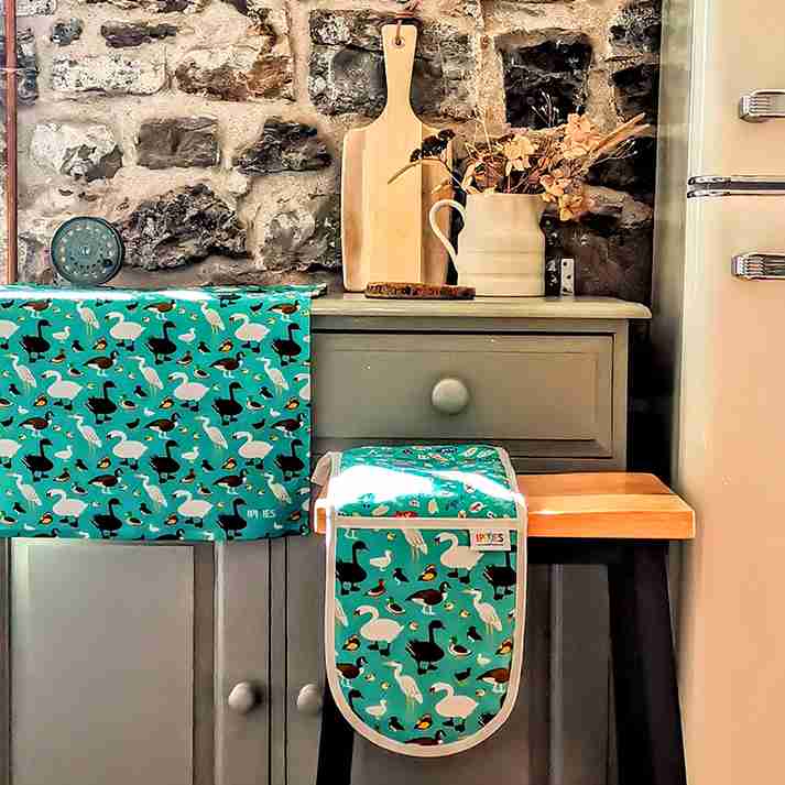 Ducks organic cotton double oven gloves