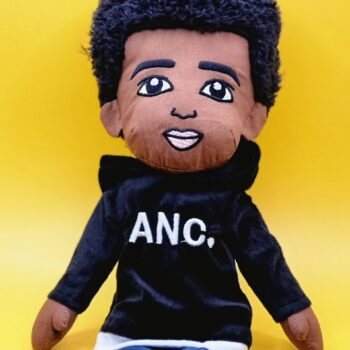 RJ (Black) Handmade Fabric Doll