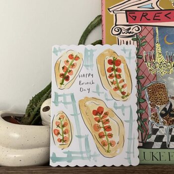 Happy Brunch Day Hand-Painted card