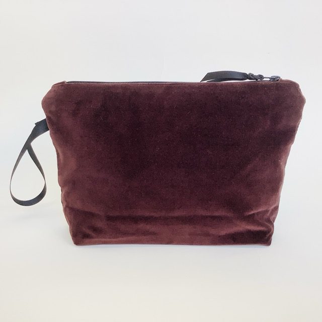 Chocolate Sun and Moon Velvet Makeup Bag