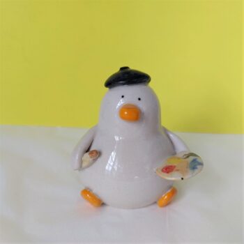 Quackson Pollock - Handmade Ceramic Duck
