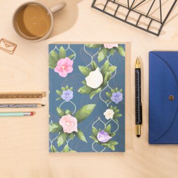 Floral Trellis - Lay Flat A5 Notebook