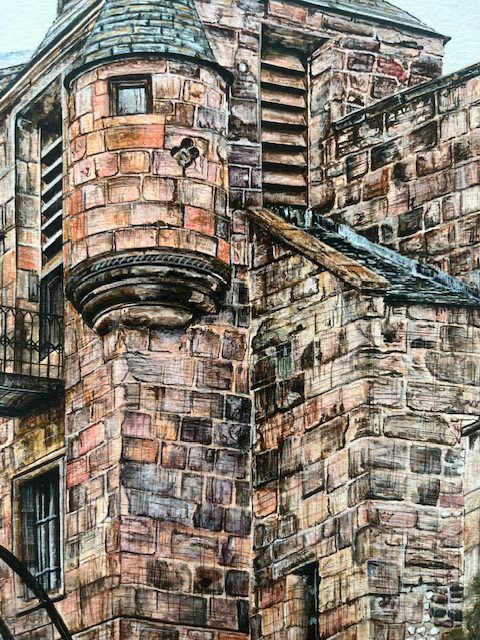 The Old Tolbooth, Edinburgh Art Print