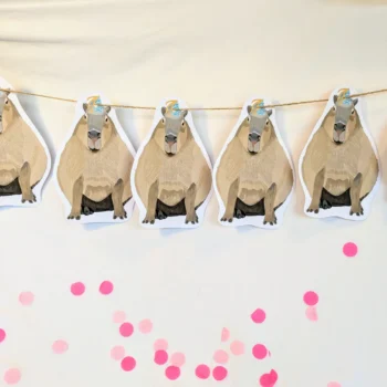 Capybara Birthday Bunting