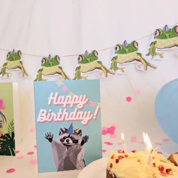 Frog- Themed Birthday Bunting
