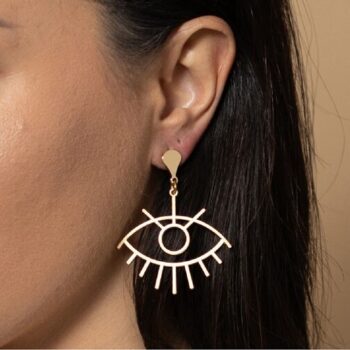 Kaya – Big Evil Eye charm Earrings