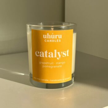 Catalyst - grapefruit, mango, pomegranate soy wax candle