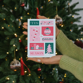 'Tis the Damn Season Retro Christmas Print