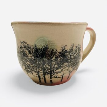 Handcrafted One-of-a-Kind Woodland Large Mug