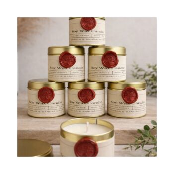 Vanilla and Sandalwood Luxury Soy Wax Candle