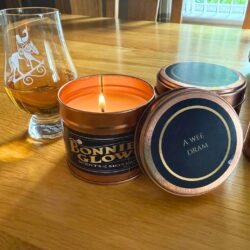 Bonnie Glow A Wee Dram candle - Scottish whisky scented candle inspired by traditional dram