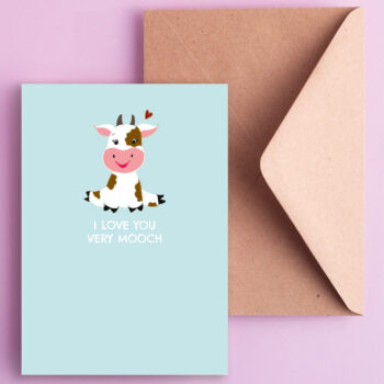 Love You Mooch Card – Valentine's Day Card
