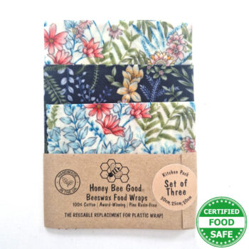 Beeswax Food Wraps | Set of 3 | Botanical