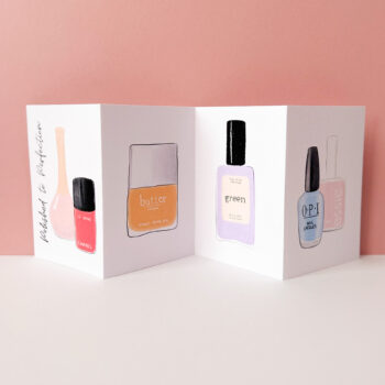 Handmade Concertina Greeting Card - Polished to Perfection