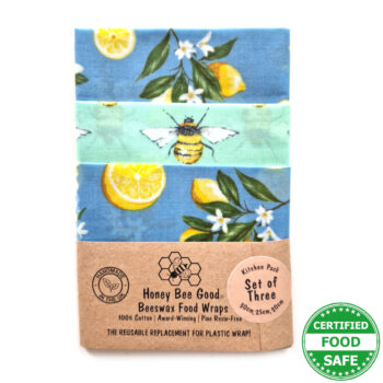 Beeswax Food Wraps | Set of 3 | Lemonade