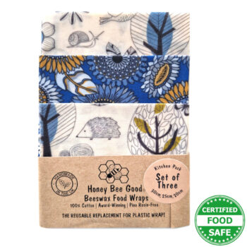 Beeswax Food Wraps | Set of 3 | Scandi